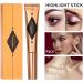 Gold Liquid Highlighter Beauty Wand with Cushion Applicator - 15g | Long Lasting Shimmer Finish Makeup Stick - Face Illuminator Luminizer - Buy Online on SooperMarket.com