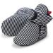 EDOTON Unisex Newborn Winter Boots - Warm Stripe Booties for 0-6 Months - Non-Slip Sole & Adjustable Socks - Black Stripe - Buy Online on SooperMarket.com