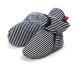 EDOTON Unisex Newborn Winter Boots Warm Stripe Bootie Non-Slip Sole Soft Stay On Ajustable Bootie Sock 0-6 Months Black Stripe