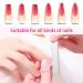 Crystal Glass Nail Shiner Set with Nano Nail File - 4 Pieces, White and Black Flat End - Includes Case for Natural Nails - Buy Online on SooperMarket.com