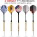 UZOPI 15 Pack Steel Tip Darts Set 18g with Sharpener & Extra Flights - Aluminum Shafts, Brass Barrels - Ideal for Rec Rooms, Man Caves, Bars & Game Rooms - Buy Online on SooperMarket.com