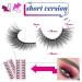 Fluffy 3D Mink Cat Eye False Eyelashes - 10 Pairs (13mm) for Women and Girls - Buy Online on SooperMarket.com