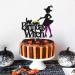 Halloween Birthday Witch Cake Topper for Ghost Bat Cat Themed Girl Lady Women Happy Halloween Birthday Cake Decoration Witches Autumn Fall Season All Souls' Day Bday Party Celebration Supplies - Buy Online on SooperMarket.com