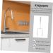 CHILDWEET Wall Coat Hanger 4pcs Wall Mounted Hooks Wall Mount Hooks Door Hanger Hook Door Hook Towel Organizer 19X9X5CM White - Buy Online on SooperMarket.com