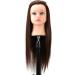 Adjustable Female Tailor Puppet with Human Hair - Training Curls & Styling Dummy Head for Wig Tailoring - Buy Online on SooperMarket.com