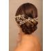 YERTTER 3pcs Wedding Gold Crystal Hair Pins Set Updo Rhinestone Crystal Rhinestone Hair Clip Bun Head Pieces for Bride Bridesmaid Flower Girl Wedding Prom Birthday Party