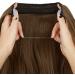 OMGREAT Ombre Halo Hair Extensions 18 Inch Wavy Curly Synthetic Hair - Light Chestnut Brown - Buy Online on SooperMarket.com