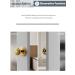 Sorwduerm Gold Door Knobs - Polished Brass Dummy Handle | Decorative Zinc Alloy - 1 Pack - Buy Online on SooperMarket.com