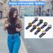 8 Pcs Button Waist Extender Set for Jeans, Trousers, Pants, Shirts | Adjustable Elastic Collar Extenders, Stainless Steel | Silver + Bronze - Add 1.4 inch - Buy Online on SooperMarket.com