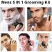 GeRRiT Electric Shaver for Men - 5 in 1 Bald Head Shavers IPX7 Waterproof Rotary Razor & Beard Trimmer Grooming Kit Fast Charging & USB Rechargeable - Buy Online on SooperMarket.com