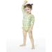 BONVERANO Baby Girls Swimsuit | Long-Sleeve Zipper One Piece Swimwear | UPF 50+ Sun Protection | 6-9 Months Daisy - Buy Online on SooperMarket.com