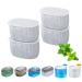 WOPET 4 Pack Replacement Filters Compatible with W300 &W300B &W500 Cat Water Fountain, 67oz/2L Automatic Pet Water Fountain, Super Quiet Dog Water Dispenser 4pcs
