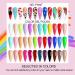Saviland Gel Paint Kit - 36 Colors Rainbow Candy Gel Nail Polish Set with 15 Nail Brushes - Buy Online on SooperMarket.com