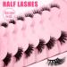 7 Pairs of Half Eyelashes Cat Eye 12 mm Short Cat's Eye Artificial Eyelashes Natural Look 1/2 Corner False Eyelashes Set 3/4 Corner Eyelashes Reusable Lightweight Makeup Eyelashes (1-33) 7P-HF-1-33 - Buy Online on SooperMarket.com