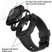YALOCEA Compatible with Apple Watch Band 44mm with Case Built-in Screen Protector Rugged Shockproof Strap Bumper Cover with Tempered Glass Screen Protector for iWatch Series 6/SE2/SE/5/4 Matte Black Matte Black 44mm - Buy Online on SooperMarket.com