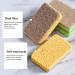 Tainrunse 5Pcs Durable Cleaning Sponge Efficient Cotton Pulp Portable Oil-Resistant Dishwashing Pad for Home Cleaning Pad Yellow 1 - Buy Online on SooperMarket.com