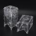 Lizusidtsy 2Pcs Makeup Cotton Pad Organizer Butterfly Fancy Storage Box for Nail Art Wipe Cotton Makeup Tools Transparent White - Buy Online on SooperMarket.com