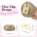 Reecho Mini Claws Hair Knot Extensions - 2 Pack Clipping Accessories for Messy Updo & Cat Ears - 7.6 cm Medium Blonde with Highlights - Buy Online on SooperMarket.com