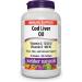 Webber Naturals Cod Liver Oil with Vitamin A and D3 180 Softgels Vision Skin and Immune Support & Vitamin D3 2500 IU Extra Strength 180 Softgels For Healthy Bones Teeth Vitamin +Vitamin D3 2500 IU - Buy Online on SooperMarket.com