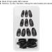 Press On Nails Coffin Press On False Nail Tips Black False Nails Artificial Nails Fake Solid Color Solid Color Fake Nails Ballerina Nail Art Tips Sets - Buy Online on SooperMarket.com