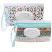 Baby Wipe Dispenser,Portable Refillable Wipe Holder Wipe Dispenser Bag Reusable Travel Wet Wipe Pouch (2Pack/C)