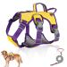 Multi-purpose dog harness with a leash set outbreak-proof anti-train dog harness anti-train crockery dog safety dishes dog harness Small dogs for small medium-sized dogs (yellow s) s yellow