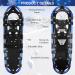 Lixada 23-Inch Lightweight Aluminum Alloy Snowshoes with Adjustable Bindings, Trekking Poles, and Carrying Bag - Blue - Buy Online on SooperMarket.com