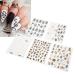 Snake Pattern Nail Sticker 5 Sheets Self Adhesive Nail Art Decals Nail Art Decoration Sticker for DIY Women Fingernail Toenail Various Patterns