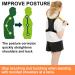 Fourket Humpback Correction Belt Posture Corrector Adjustable Back PU Material Suitable for Men and Women Size M Black - Buy Online on SooperMarket.com