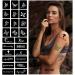 GFHIH Henna Tattoo Kit - 100 Reusable Black Templates for Girls | DIY Body Art Stencil Set - xB-22 Sheets - Buy Online on SooperMarket.com