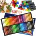 Professional Oil Pastel Set - 50 Vibrant Colors for Artists, Students & Beginners - Buy Online on SooperMarket.com