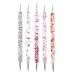 JZK 5pcs Gel nail dotting pen set nail design dotting pen nail varnish dotting tool double-ended nail dotter nail gems dotting pen nail art pen nail art painting pen