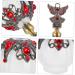 Angoily Perfume Bottle Essential Oil Bottle Glass Decorations Travel Delicate Red - Buy Online on SooperMarket.com