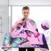 Kigai Colorful Butterfly Barber Cape - Waterproof Adjustable Hair Cutting Cape for Men & Women | Professional Salon Hairdressing Cape - Buy Online on SooperMarket.com
