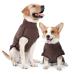 Heywean Dog Sweatshirt Stretch Fleece Vest Warmer Dog sweater sweater for small and medium-sized dogs Pets Winter clothing for indoor and outdoor area XXS (Pack with 1) Brown