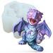 KAKIWYHHH Baby Dragon 3 D Epoxy Resin Silicone Mold for Fondant Sugar Craft  Cake Topper Decorating  Polymer Clay  Plaster
