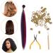 50pcs Colored Hair Extension Set - Hair Wig, Tinsel, Hair Band Kit for Women - High Temperature Wire, Bulk Wigs - European & American Style - Buy Online on SooperMarket.com