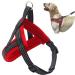 BPS dog harness adjustable 4 sizes to choose from for small and medium dogs M red