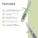 ZoLi Chubby Gummy Teether | 2-Pack Green/Grey BPA-Free Teething Stick for Baby Teething Relief - Buy Online on SooperMarket.com