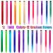 24 Pcs Colored Hair Extensions Colorful Clip in Hair Extensions 22 inch Synthetic Straight Hair Extensions for Kids Girls Women A 24Pcs - Solid color + Gradient color
