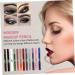 BELLIFFY 12pcs Pearlescent Eyeshadow Pencil Shimmer Eyeliner Waterproof Eyeshadow Glitter Crayons Wood - Buy Online on SooperMarket.com