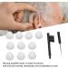 Silicone Hearing Amplifier Dome & Cleaning Brush Set | Earplug Ventilation Brush for Optimal Hearing Aid Care - Buy Online on SooperMarket.com