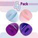 Slick Silicone Facial Cleansing Brush 4 Pack - Face Scrubber Exfoliator | Face Wash Brush for Gentle Exfoliation - Buy Online on SooperMarket.com