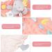 WBTY Baby Security Blanket: Super Soft Plush Elephant Cuddle Toy with Teether for Newborn Boys and Girls - Buy Online on SooperMarket.com