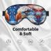 Patriotic Eagle Soft Sleep Eye Mask | Breathable Travel Eye Patch for Women | Perfect for Relaxation - Buy Online on SooperMarket.com