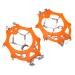 12 Tooth Stainless Steel Crampons Outdoor Snow Shoe Crampons Long Service Life High Strength for Outdoor for Skiing M Code