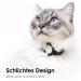 Lucybalu NEMO Cat Neck Band for AirTag | Premium Silicone Collar - Safe Light & Comfortable | Apple AirTag Compatible Cat Tracker - Black - Buy Online on SooperMarket.com