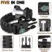 Zsmjaer Survival Bracelet Set - 2-Piece Multifunction Paracord with Flint Pipe and Compass for Outdoor Adventures Black-Green - Buy Online on SooperMarket.com