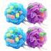 NOLITOY Colorful Bath Balls 4pcs - Super Soft Shower Sponge for Adults & Kids | Bath Flower Shower Wipe - Buy Online on SooperMarket.com