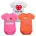 Bestele Baby Bodysuits Bodysuit for Newborn Boys and Girls Cotton Baby Onesies Rompers Short Sleeve for Toddler Infant 0-3-6-9-12-18-24 Months Coverall Undershirt Set 3*Set 7 Al 18-24 Months